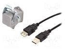 Adapter cable; USB 2.0; USB A socket,USB A plug; 3m; 1310; IP65 ENCITECH