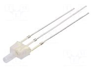 LED; red/yellow; 2mm; bicolour; 330÷500mcd; 90°; Front: flat; anode OPTOSUPPLY