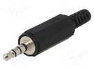 Plug; Jack 3,5mm; male; stereo special,with strain relief LUMBERG