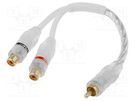 Cable; RCA socket x2,RCA plug 4CARMEDIA