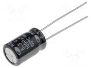 Capacitor: electrolytic; THT; 1000uF; 6.3VDC; Ø8x11.5mm; ±20%; RD SAMWHA