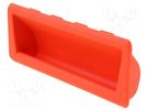 Holder; technopolymer PA; orange; L: 37mm; W: 137mm; F2: 0.5kN ELESA+GANTER