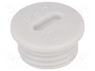 Stopper; PG7; IP54; polystyrene; light grey; SKINDICHT® BLK; 6mm LAPP