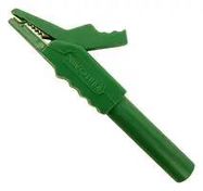 CROCODILE CLIP, GRN, 12MM, 300V