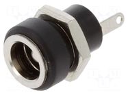 Connector: DC supply; socket; male; 1A; soldering; 5.5/2.5mm; 12VDC LUMBERG