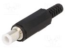 Plug; DC supply; female; 6.5/4.1/1mm; with strain relief; 2A LUMBERG