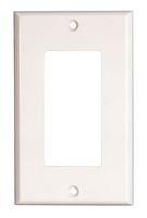 WALL PLATE COVER, SINGLE GANG, WHITE
