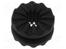 Grommet; black; Panel thick: max.9.53mm; rubber; Øout: 14.4mm ESSENTRA