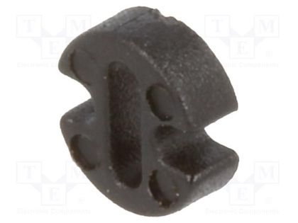 Spacer sleeve; LED; Øout: 4.5mm; ØLED: 3mm; L: 1.5mm; black; UL94V-2 FIX&FASTEN FIX-LEDH-1.5