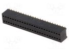 Socket; pin strips; female; PIN: 48; straight; 1.27mm; SMT; 2x24 CONNFLY