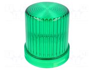 Cloche; green; WLK; Light source: bulb BA15D; IP65; Ø60x77mm; ABS AUER SIGNAL