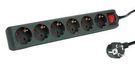 POWER OUTLET STRIP, 250VAC, 6 OUTLET