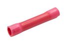 TERMINAL, BUTT SPLICE, 22-18AWG, RED