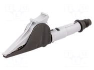 Crocodile clip; 20A; 1kV; black; Grip capac: max.41mm; 20mΩ ELECTRO-PJP