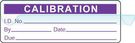 CALIBRATION LABELS, SELF-LAM, VINYL, 44.5MM W