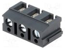 PCB terminal block; angled 90°; 7.5mm; ways: 3; on PCBs; 2.5mm2 PTR MESSTECHNIK