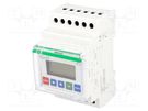 Counter: electronical; LCD; pulses; 99999999; SPDT; 250VAC/8A; IP20 F&F