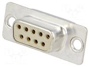 Connector: D-Sub; PIN: 9; plug; female; for cable; straight HARTING