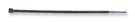 CABLE TIE, 100MM, PA66, BLACK, PK100