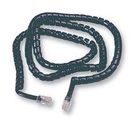 PATCH LEAD, COILED, 4WAY, BLACK
