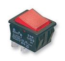SWITCH, DPST, RED, 16A, 250V