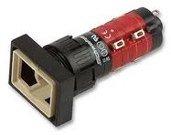 SWITCH, DPDT, LATCHING, RECTANGLE