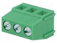 Connector: PCB terminal block; terminal; 16A; 300V; angled 90° ADAM TECH