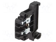 Splice terminal: rail; 24A; 690V; screw terminal; black; polyamide POKÓJ