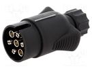 Connector: automotive; plug; for cable; PIN: 7; screw terminal TESAT