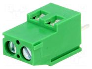 Connector: PCB terminal block; terminal; 16A; 300V; PIN: 2; on PCBs ADAM TECH