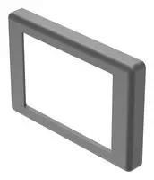FRONT BEZEL, 36MMX24MM, BLACK, PLASTIC
