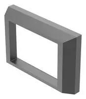FRONT BEZEL, 36MMX24MM, BLACK, PLASTIC
