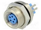 Connector: M9; socket; female; Plating: gold-plated; Urated: 60V TE Connectivity