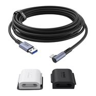 5M Link Cable with Cable Clip Kiwi Design QL105 for Meta Quest 2 Black, KiwiDesign