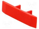 Protection; red; Width: 8.2mm; polyamide; -25÷120°C; UL94V-0; ZUG-6 POKÓJ