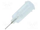 Needle: steel; 0.25"; Size: 27; straight; 0.2mm; Mounting: Luer Lock FISNAR