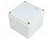 Enclosure: multipurpose; X: 100mm; Y: 100mm; Z: 80mm; grey; IP65 ABB