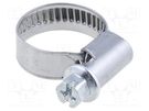 Worm gear clamp; 12÷20mm; steel; Plating: zinc LAPP