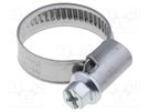 Worm gear clamp; 16÷25mm; steel; Plating: zinc LAPP