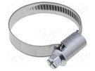 Worm gear clamp; 25÷40mm; steel; Plating: zinc LAPP