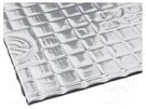 Damping mat; aluminium foil,butyl rubber; 750x540x2mm SILENT COAT