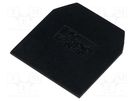 End/partition plate; black; Width: 1mm; polyamide; -25÷100°C POKÓJ