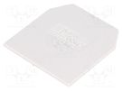 End/partition plate; grey; Width: 1mm; polyamide; -25÷100°C POKÓJ