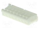 Plug; wire-board; female; ZH; 1.5mm; PIN: 8; w/o contacts; for cable JST