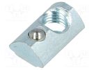 Nut; for profiles; Width of the groove: 5mm; steel; zinc; T-slot FATH