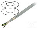 Wire: control cable; JZ-HF-CY; 12G1.5mm2; grey; stranded; Cu; PVC HELUKABEL