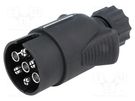 Connector: automotive; plug; for cable; PIN: 7; screw terminal TESAT