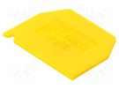 End plate; yellow; Width: 1mm; polyamide; -25÷100°C; ZG-G2.5,ZG-G4 POKÓJ