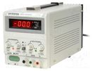 Power supply: laboratory; single-channel,linear; 0÷30VDC; 0÷3A GW INSTEK