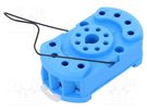 Socket; PIN: 8; 10A; 250VAC; on panel,for DIN rail mounting; octal FINDER